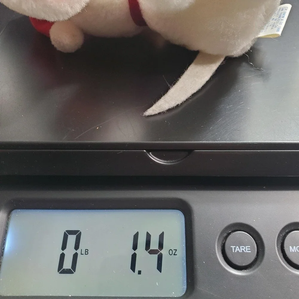 1986 Dakin Christmas Mouse Plush 4.5